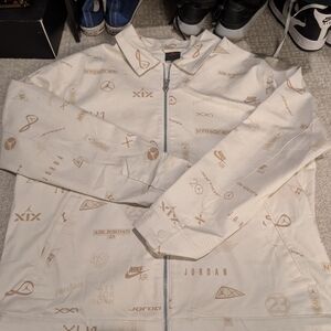 Jordan Beige Graphic Jacket